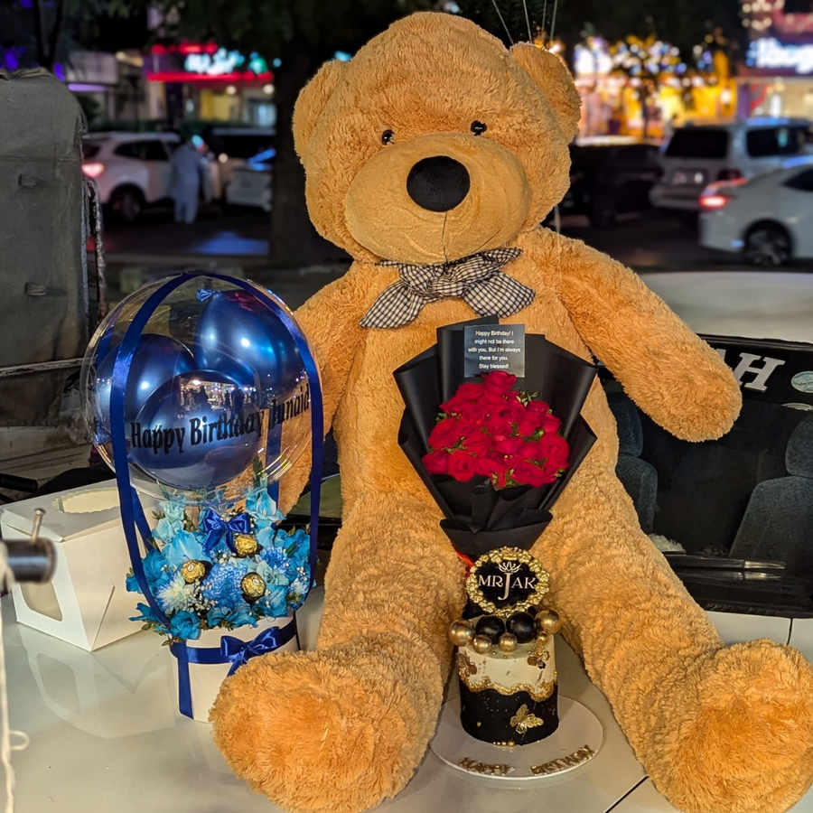 From Her🇦🇪 To Him🇵🇰 |Premium Customized Cake Flowers Chocolates &TeddyBear to Make Birthday Special