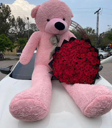 7 Feet American Pink Teddy Bear