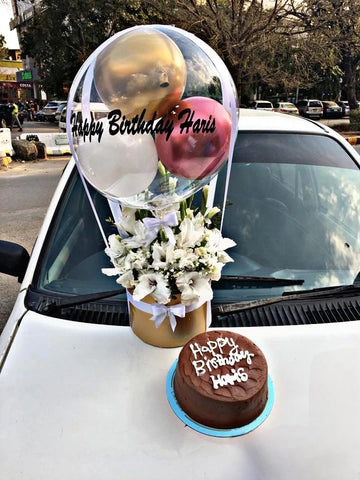 Elegant Birthday Balloon Box