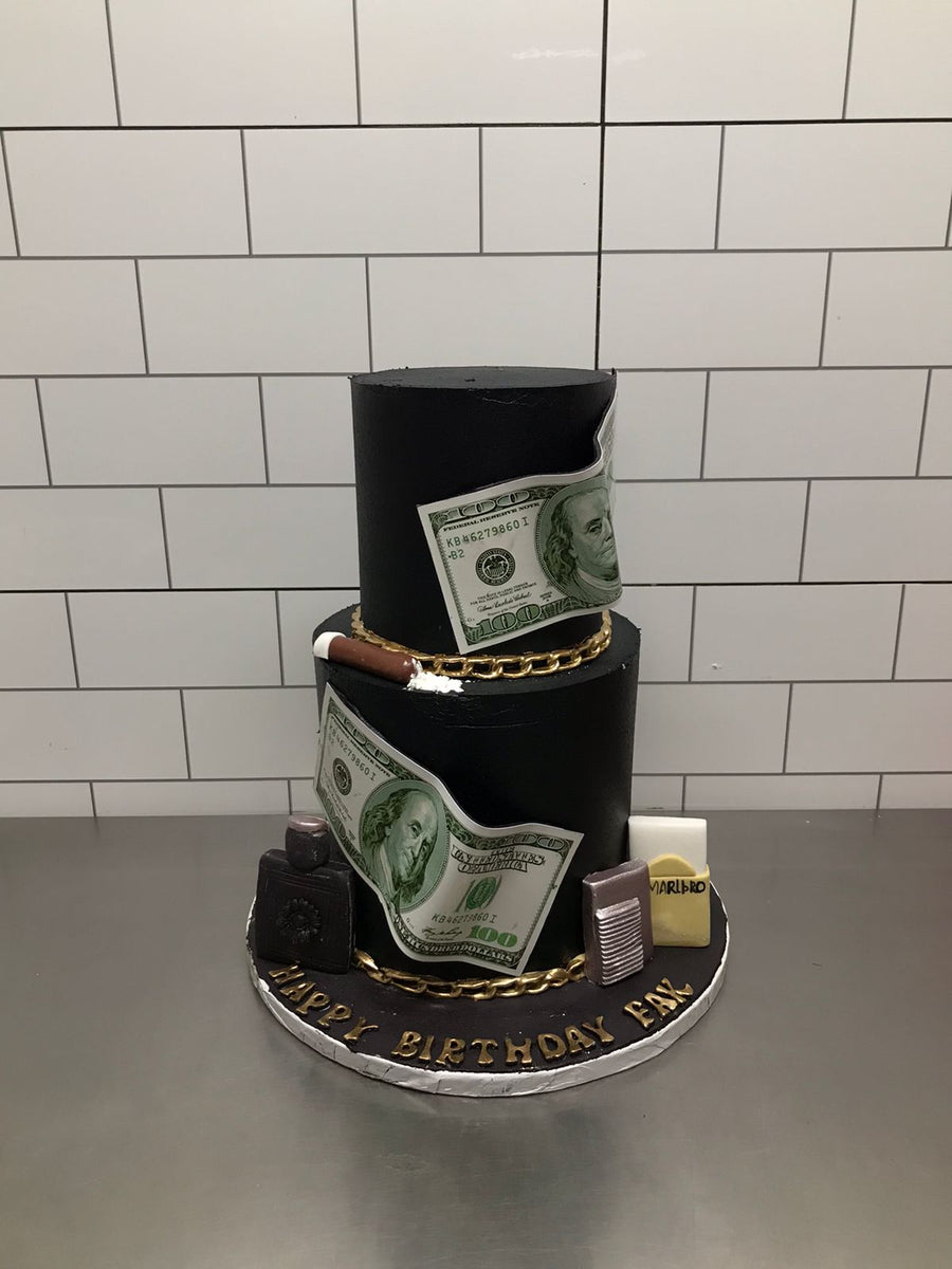 Dollar Theme Customized Cake