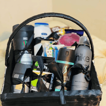 Men's Care & Chocolate Gift Basket for Him