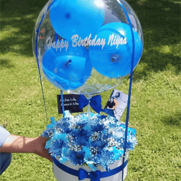 “Grace for Him” – Chrysanthemum & Balloon Gift Box