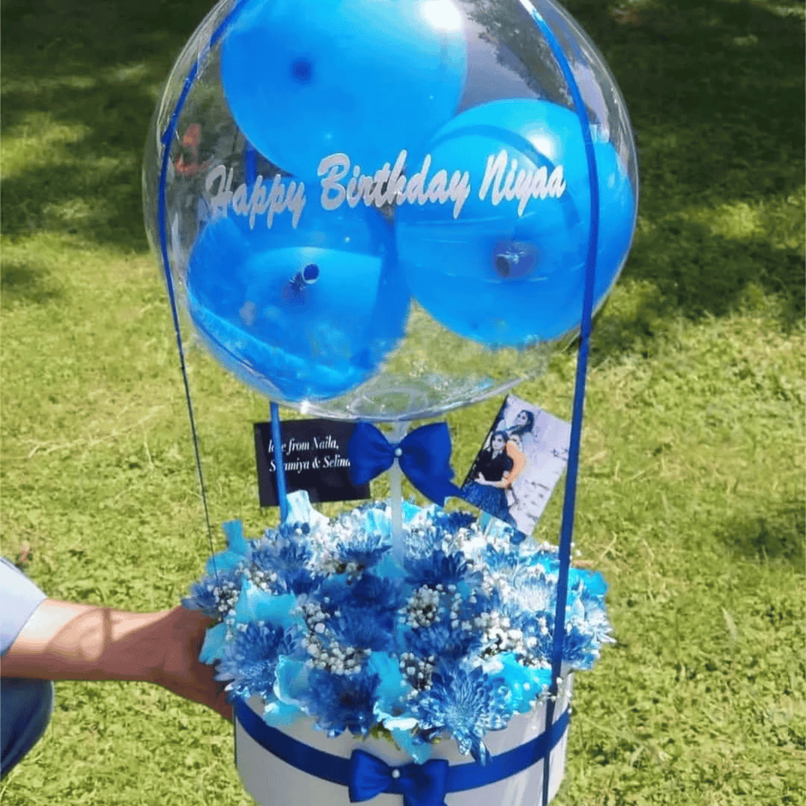 “Grace for Him” – Chrysanthemum & Balloon Gift Box