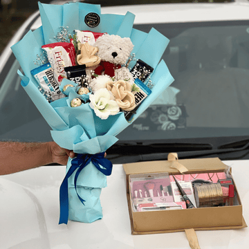 Elegant Chocolate Bouquet with Gift Items for Her