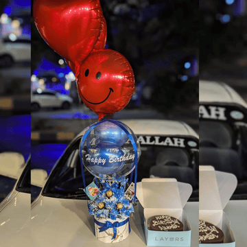 The Ultimate Smile Box: Cake, Flowers & Balloons