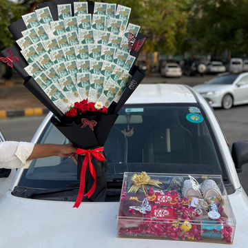 Premium Acrylic Eidi Box & Cash Bouquet for Her
