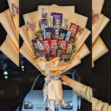 Luxurious Chocolate Bouquet – Dairy Milk & Kit Kat Delight