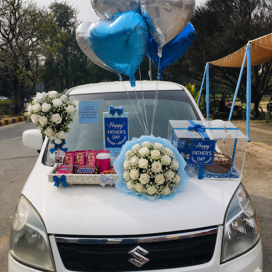 Deal For Dad: Basket of Chocolates, Roses, and Sweet Surprises