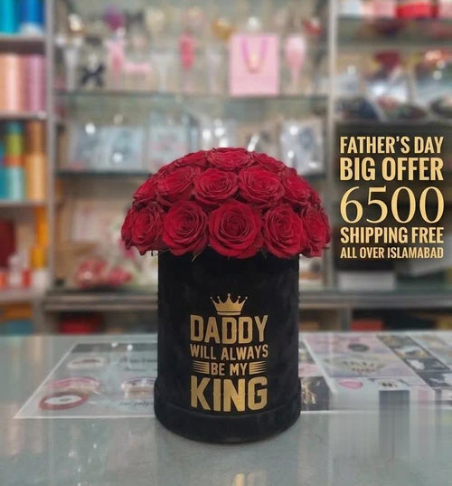 Red Roses Box for Dad