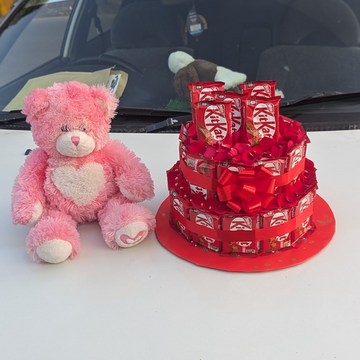 Kit Kat & Cute Teddy Combo