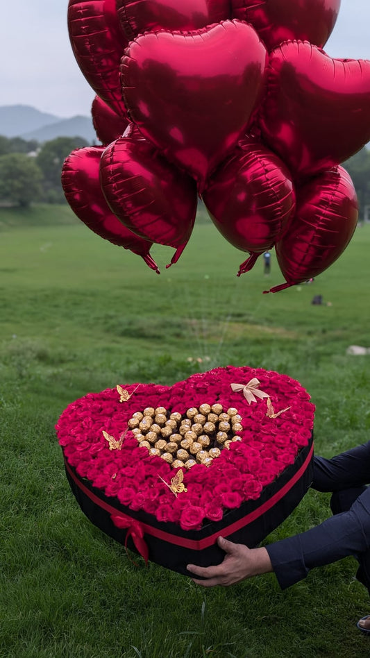 Valentine's Anniversary Special Heart Box For Her
