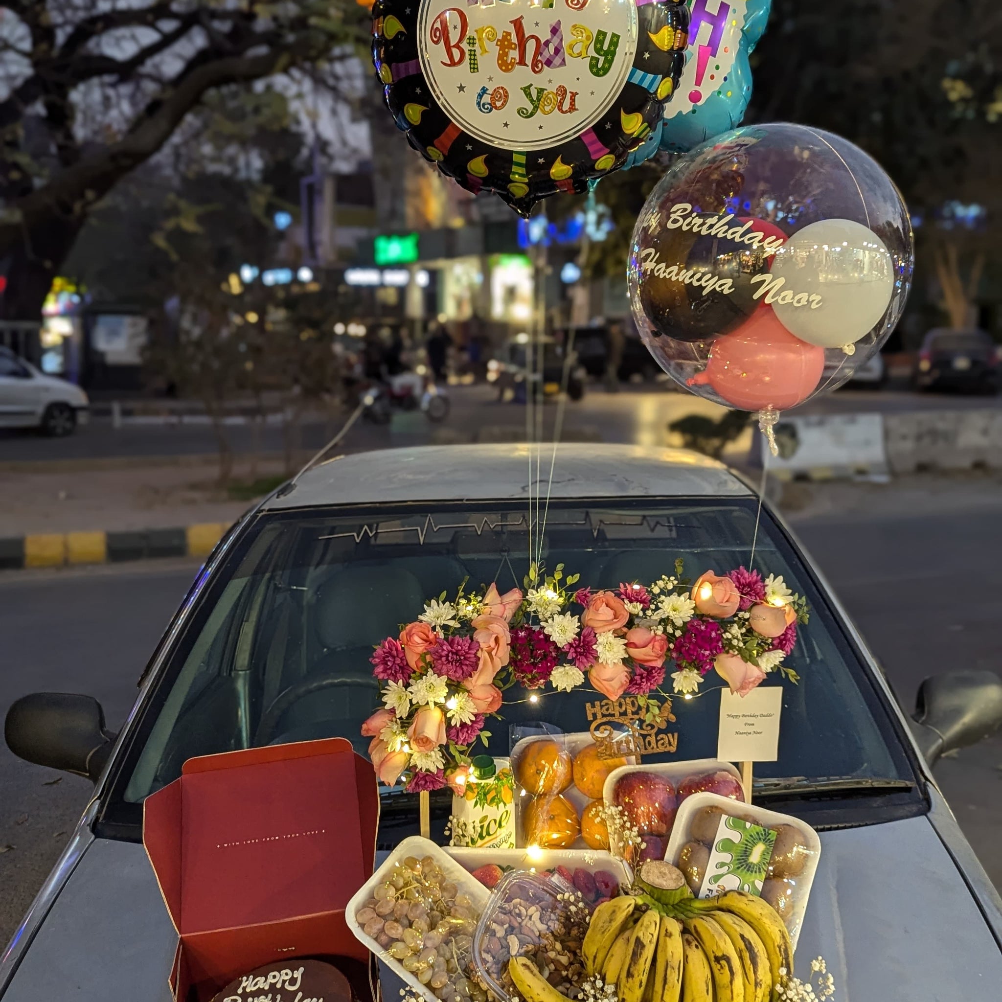 Memorable Birthday Gift for lucky Grandmother|Fresh Fruits Dryfruits Basket &Delicious Cake🎂