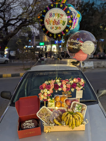 Memorable Birthday Gift for lucky Grandmother|Fresh Fruits Dryfruits Basket &Delicious Cake🎂