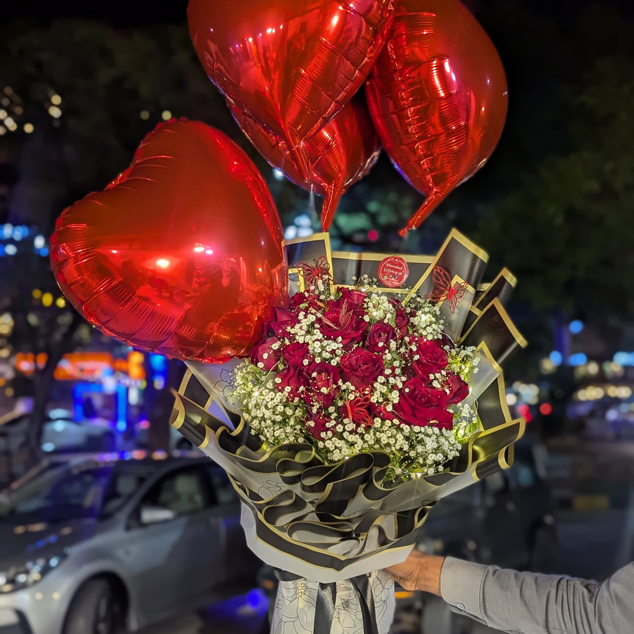 Red Roses Bouquet for Her