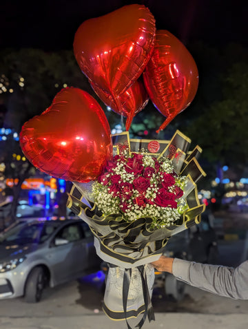 Red Roses Bouquet for Her