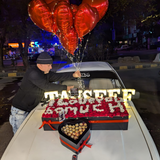 "I Love You Soo Much" Flower Box with Lights & Personalized Alphabets
