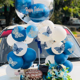 Birthday Basket with Balloon, Cake & Imported Flowers
