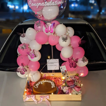 "It's a Girl" Congratulations Basket