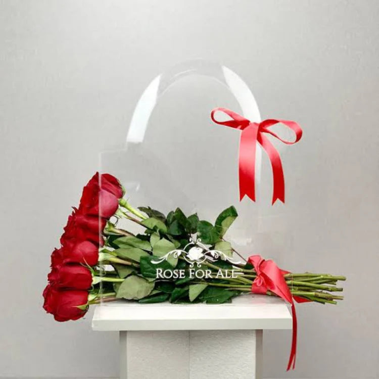 Red Rose in Acrylic Bag