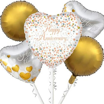 Pair of 5 Foil Balloons – Perfect Anniversary Celebration