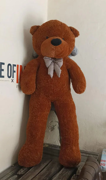 6 Feet  Dark Brown Teddy Bear