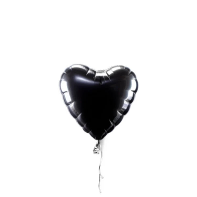Silver Heart Foil Balloon