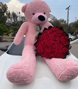 7 Feet American Pink Teddy Bear