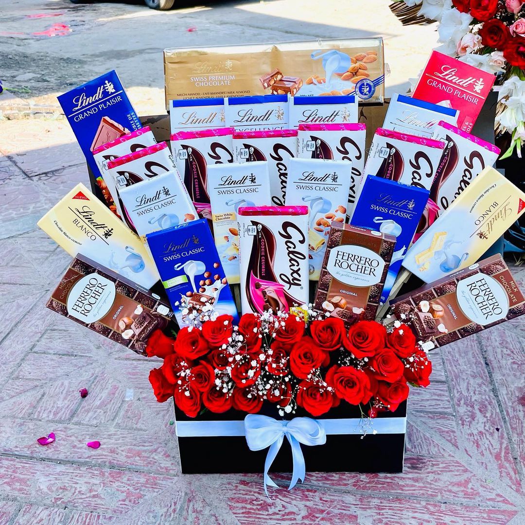 Luxury Chocolate & Rose Box