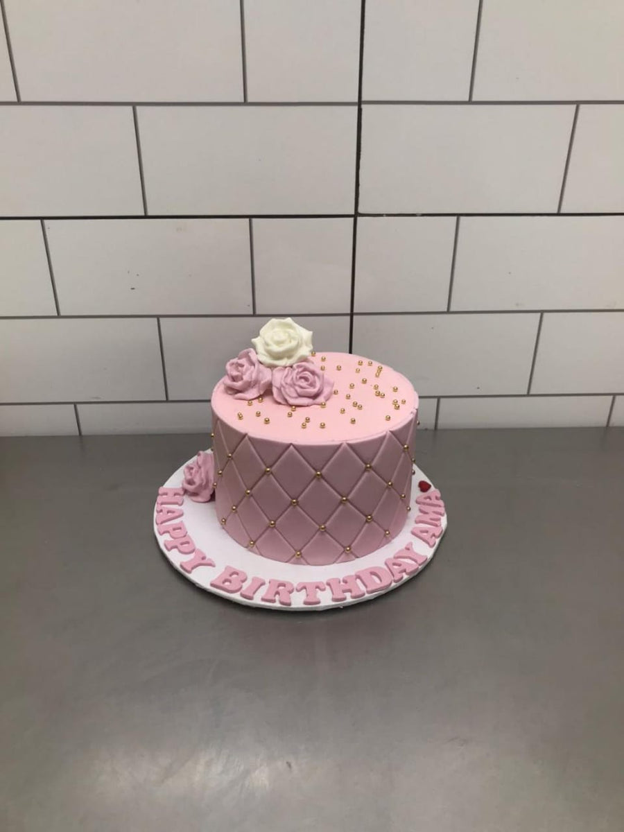 2 lbs Customized Birthday Cake – Pink Theme