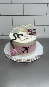 Travel Theme Customized Birthday Cake (2 lbs)