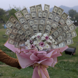 $1 x 50 Notes with Chrysanthemums Bouquet – Eid Special Gift