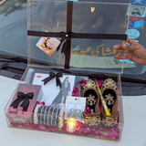 Luxury Eid Box for Her – Dress, Perfume, Bangles, Mehndi, Jhumka & Khussay