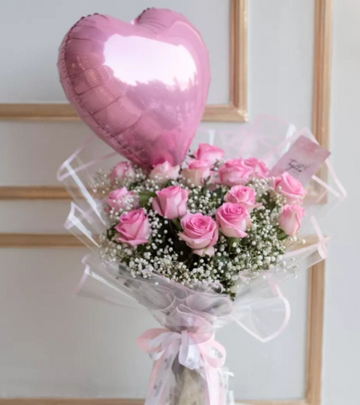 Pink Roses Bouquet for Mom