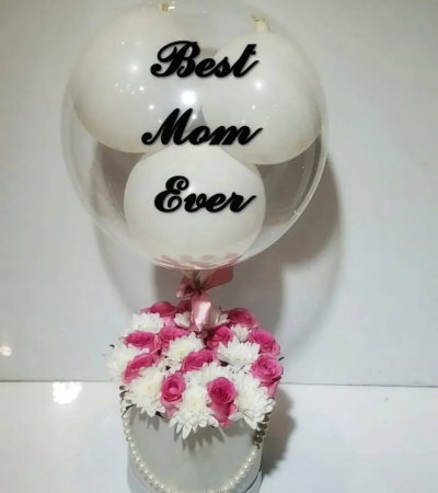 “Best Mom Ever” Surprise Balloon Box Gift