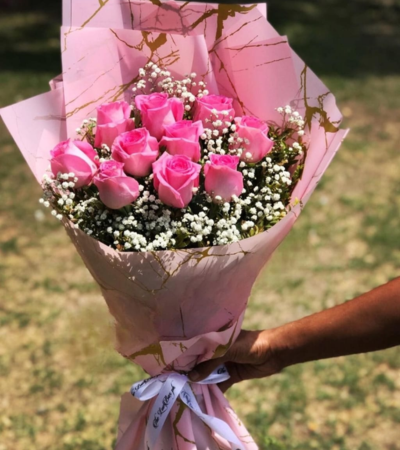 Soft Pink & White Floral Wrap for Mom