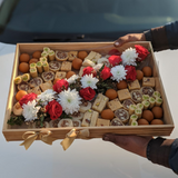 Festive Eid Mithai & Bright Roses Arrangement
