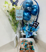 Best Selling Deal– Gladiolus, Lilies, Cake, and Cupcakes Combo