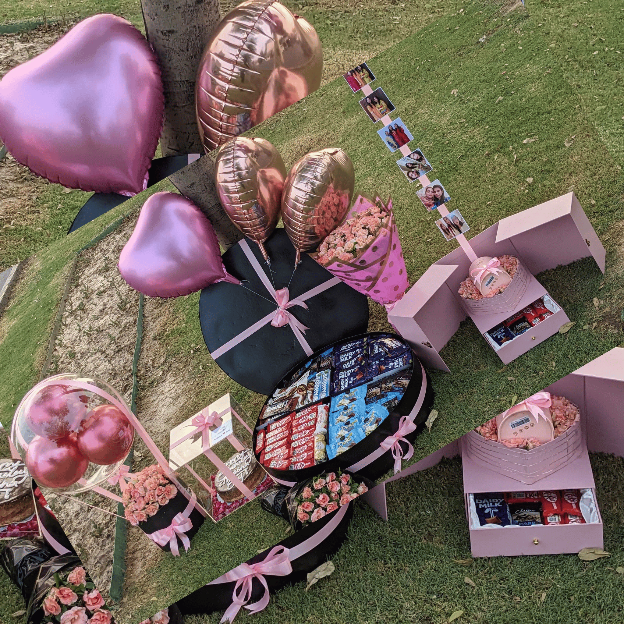 Luxury Wedding Gift Set – Flowers, Chocolates & cake