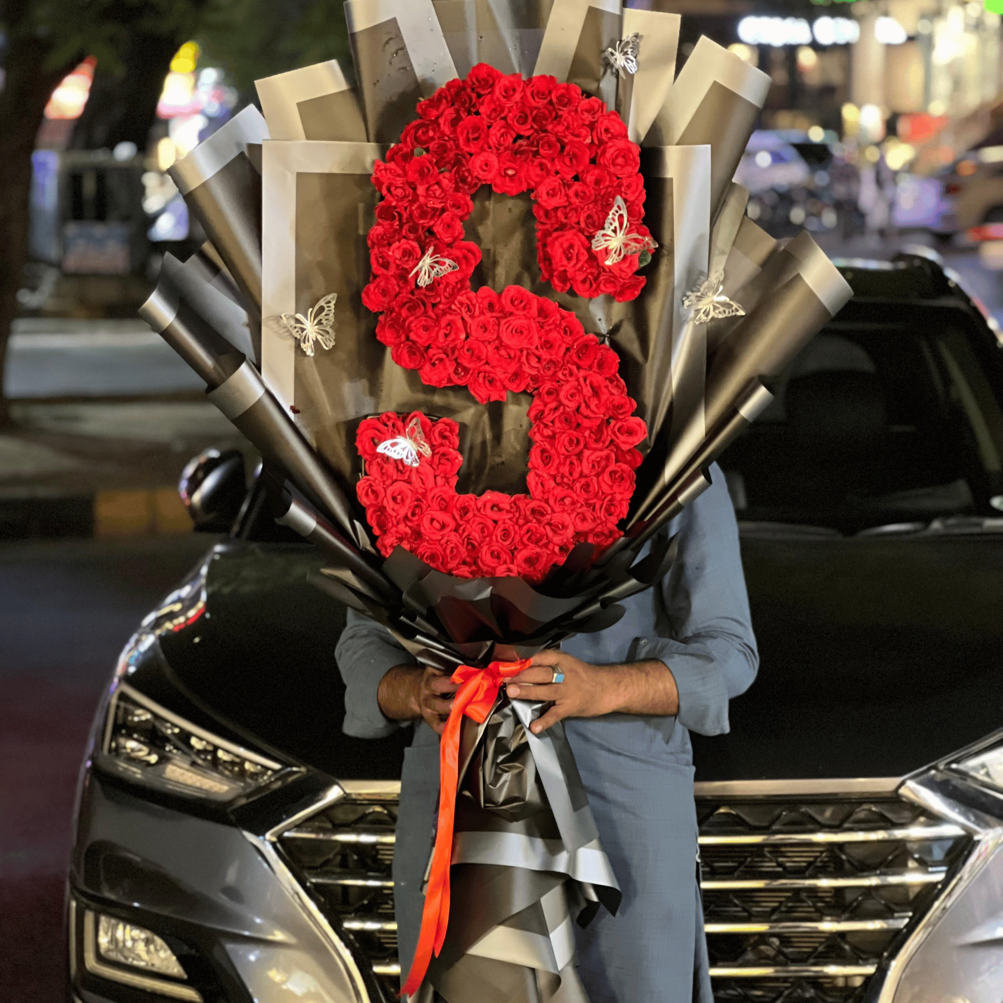 Custom Rose Letter Bouquet – Personalized Floral Gift for Her