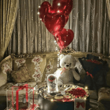 Deluxe Gift Hamper: Teddy, Cake, Balloons & Chocolates