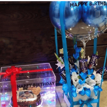 Dad in the Spotlight" – LED Acrylic Cake Surprise Box