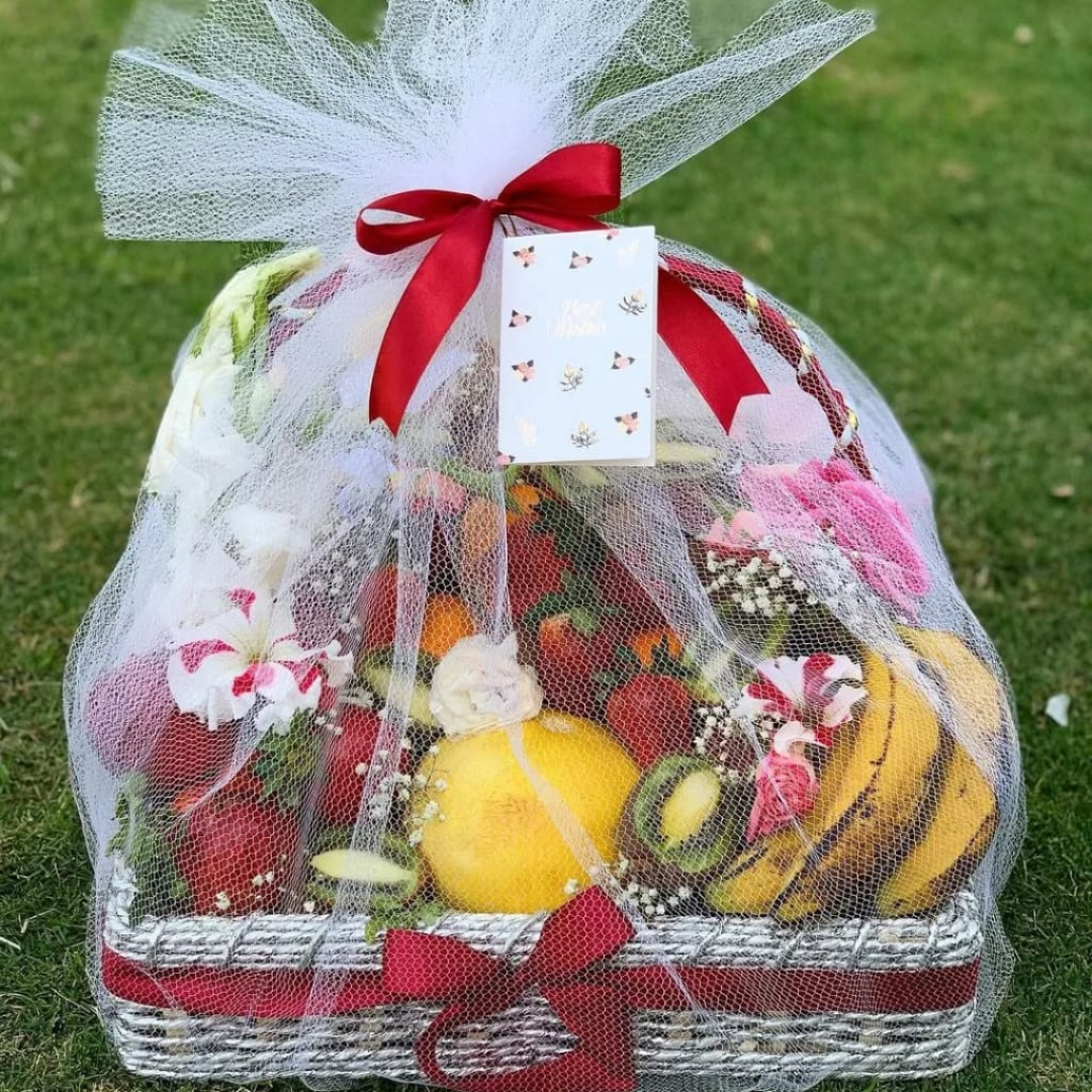 Jumbo Fresh Fruit Basket – A Gift of Health & Abundance