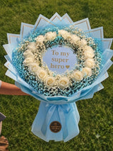"To My Super Hero" Mirror Bouquet