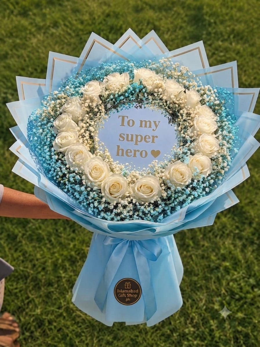 "To My Super Hero" Mirror Bouquet