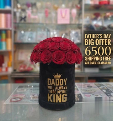 Red Roses Box for Dad