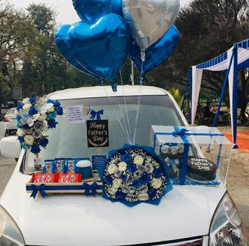 Deal For Dad: Basket of Chocolates,  Roses, and Sweet Surprises