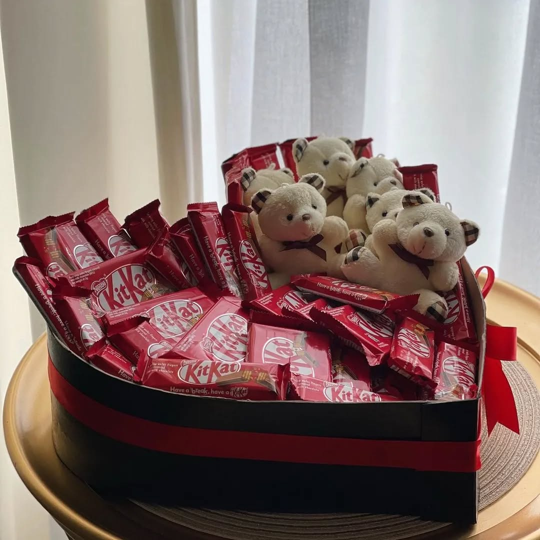 Love Overload: Kit Kats & Teddies Valentine's Box