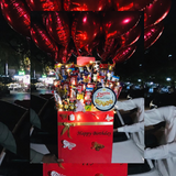Best Selling Giant Viral Gift Box – Her Favourite Eatable Stuff|Baloons Fairylights to make it more Elegant