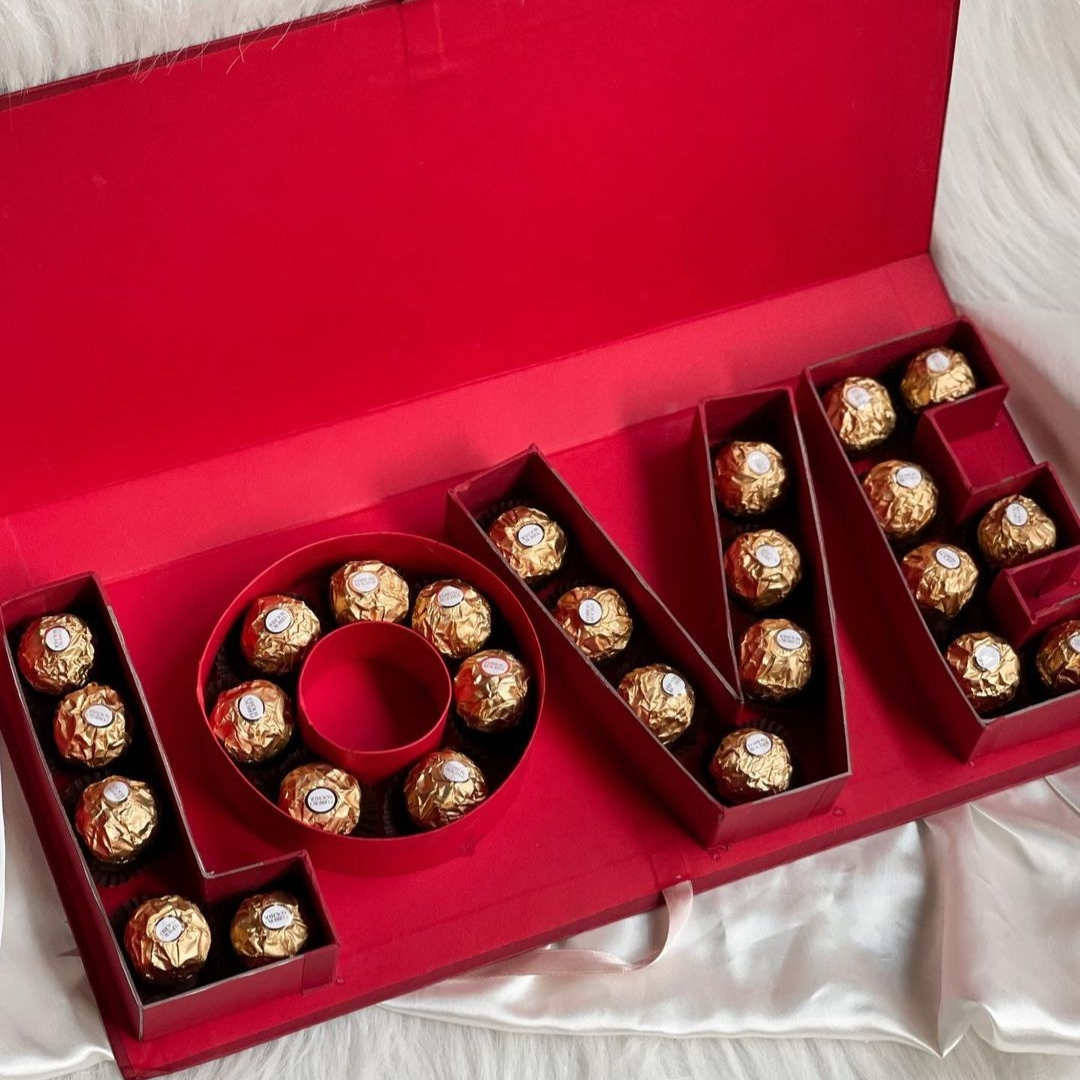 Love Box with Ferrero Rocher – A Sweet & Romantic Surprise