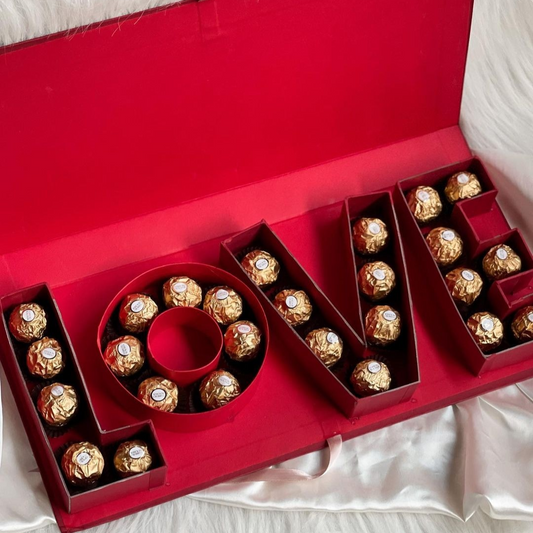 Love Box with Ferrero Rocher – A Sweet & Romantic Surprise